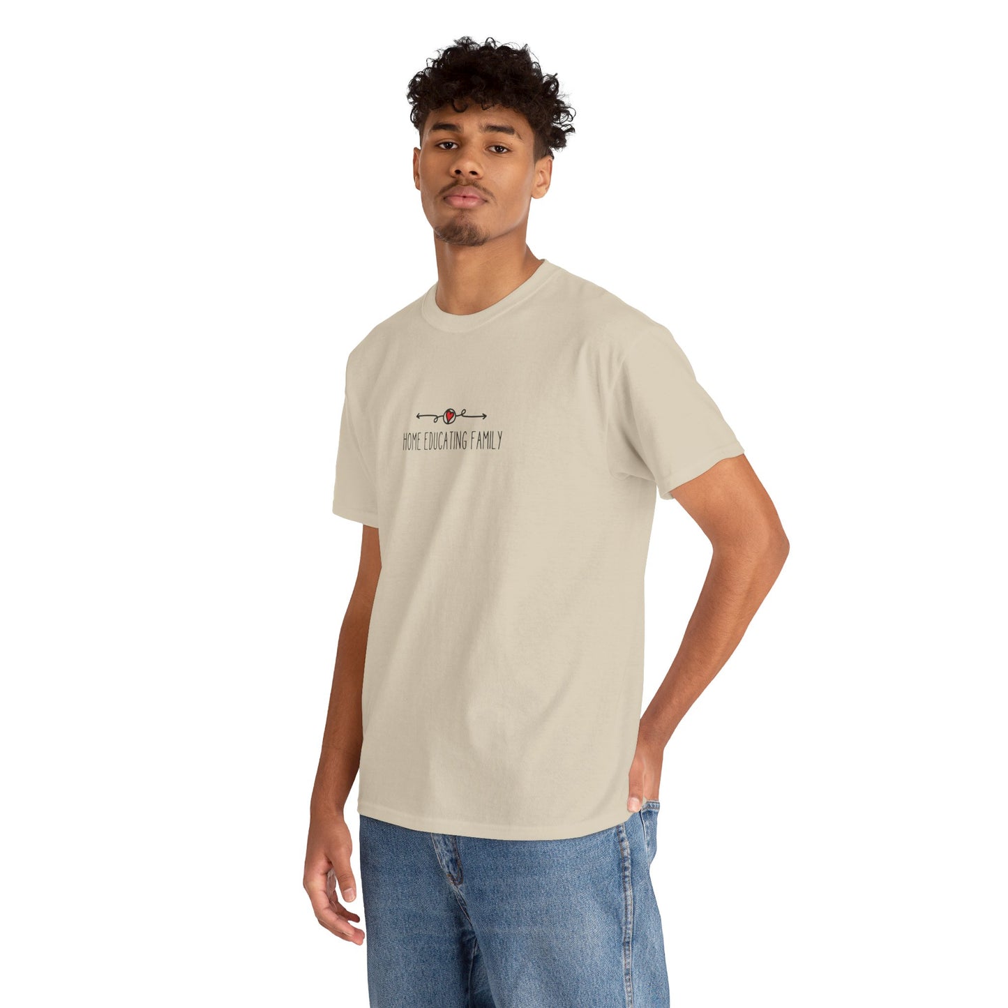 Unisex Heavy Cotton T-shirt - Home Educating Family - Thsirt For Home Educating Parents - Home Education