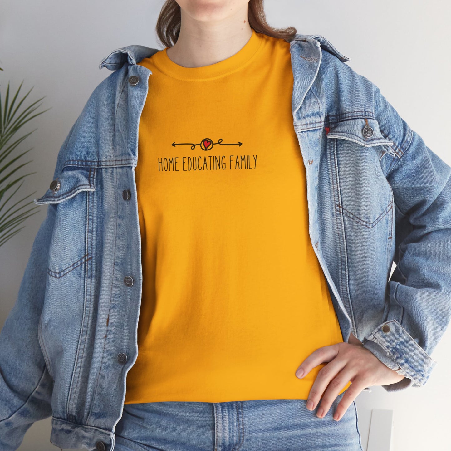 Unisex Heavy Cotton T-shirt - Home Educating Family - Thsirt For Home Educating Parents - Home Education
