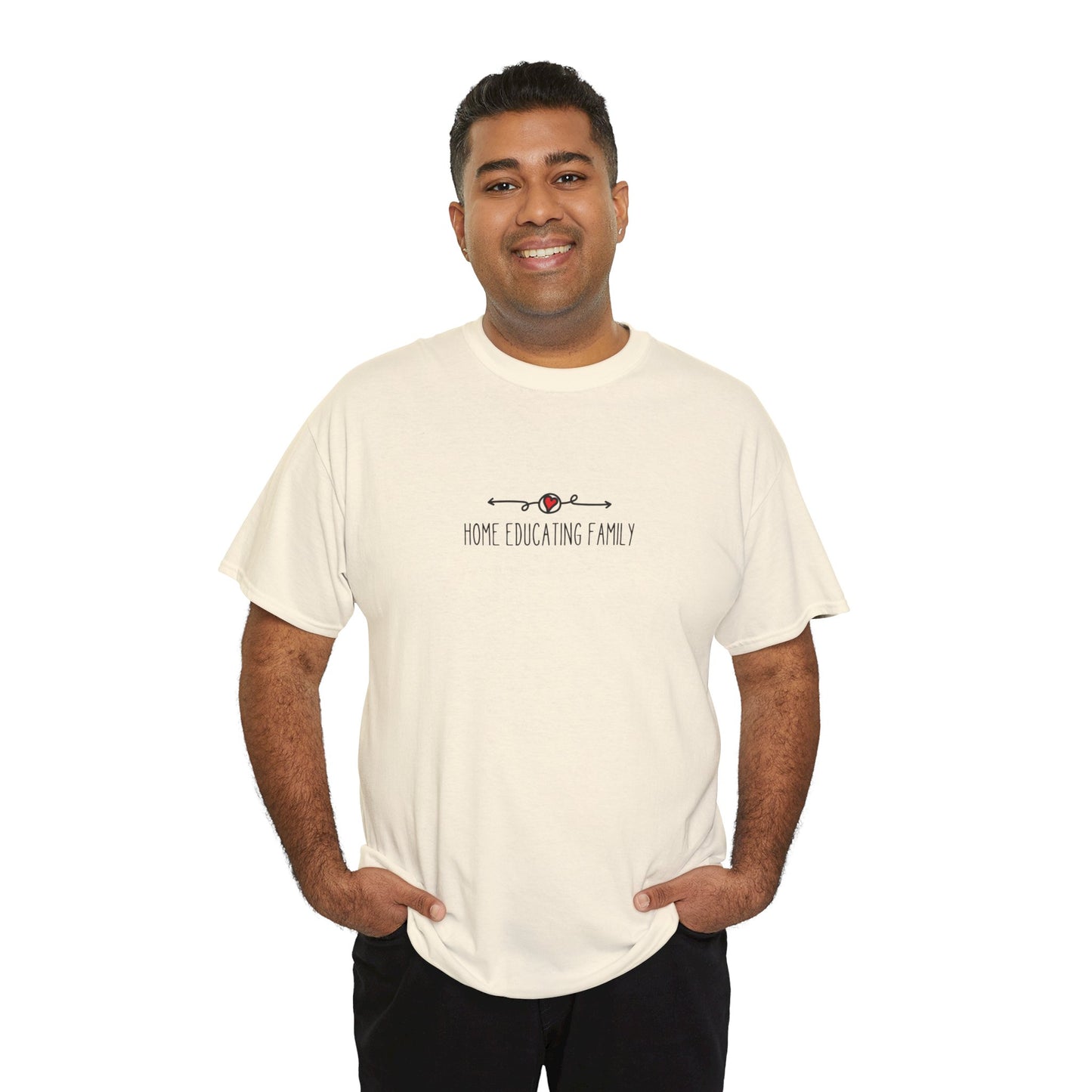 Unisex Heavy Cotton T-shirt - Home Educating Family - Thsirt For Home Educating Parents - Home Education