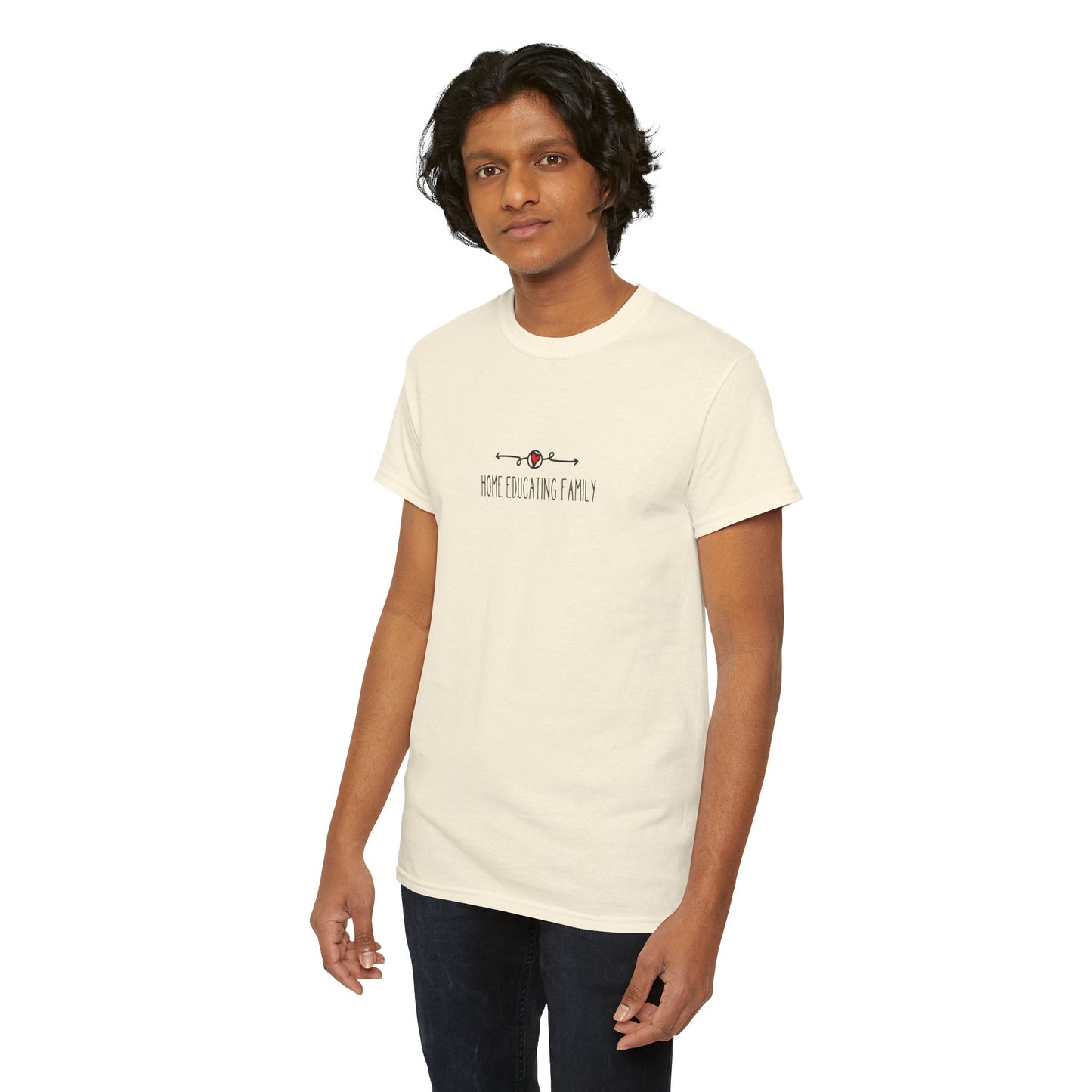 Unisex Heavy Cotton T-shirt - Home Educating Family - Thsirt For Home Educating Parents - Home Education