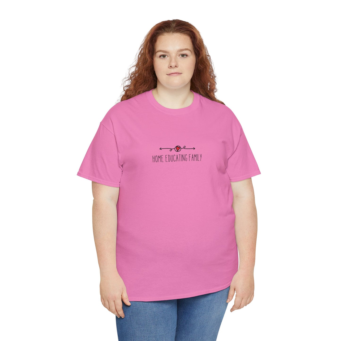 Unisex Heavy Cotton T-shirt - Home Educating Family - Thsirt For Home Educating Parents - Home Education