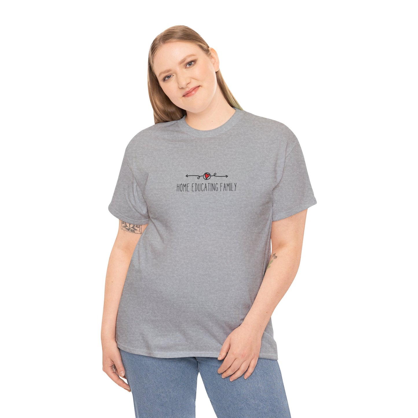 Unisex Heavy Cotton T-shirt - Home Educating Family - Thsirt For Home Educating Parents - Home Education