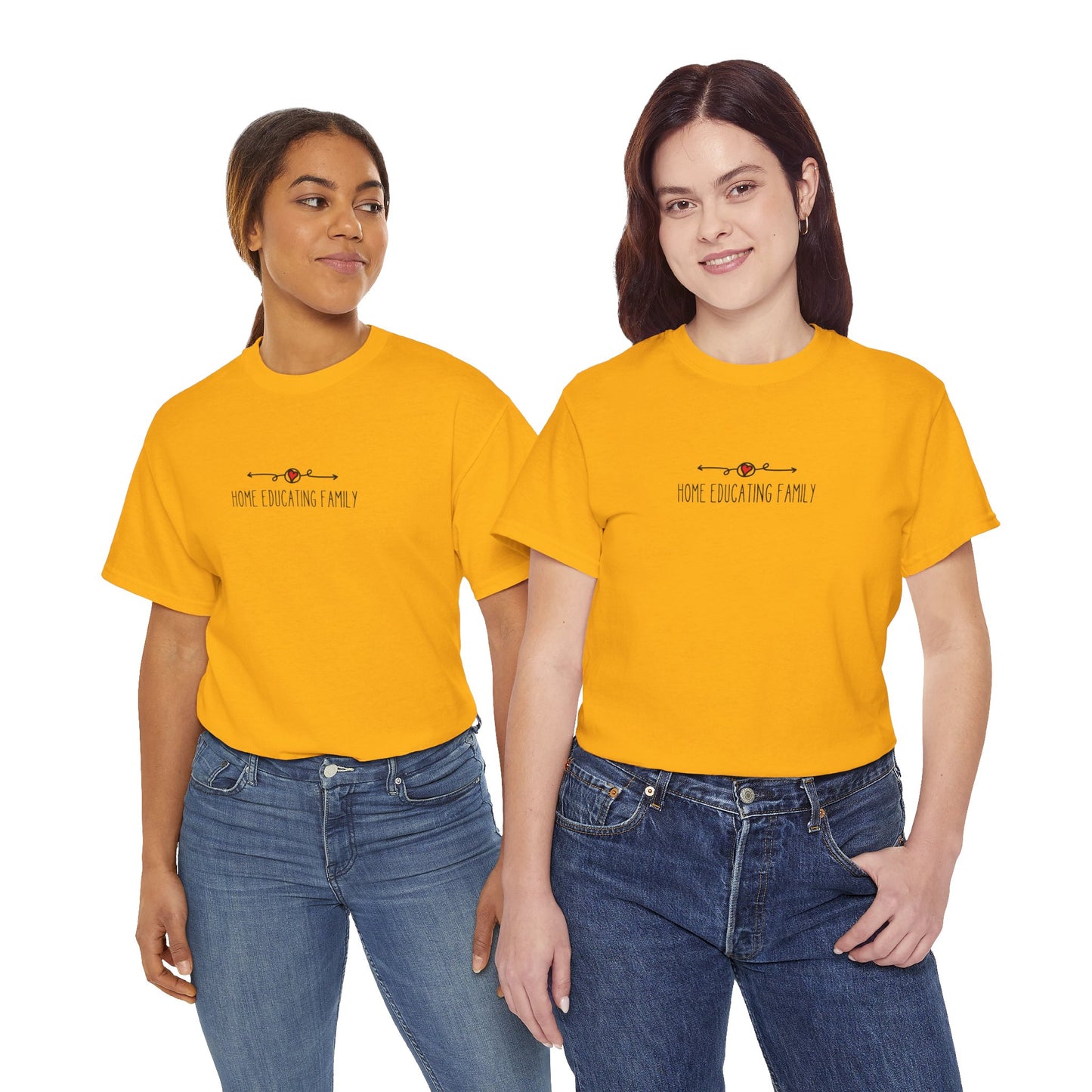 Unisex Heavy Cotton T-shirt - Home Educating Family - Thsirt For Home Educating Parents - Home Education
