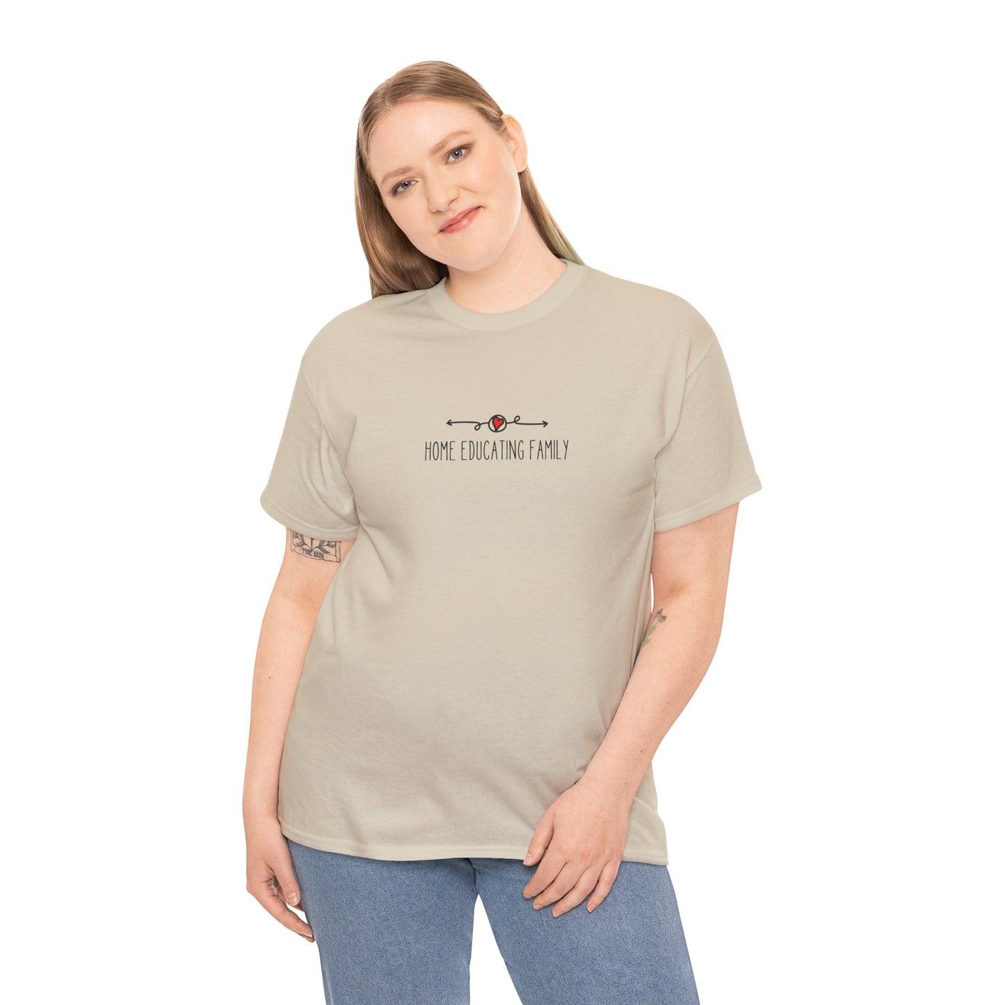 Unisex Heavy Cotton T-shirt - Home Educating Family - Thsirt For Home Educating Parents - Home Education