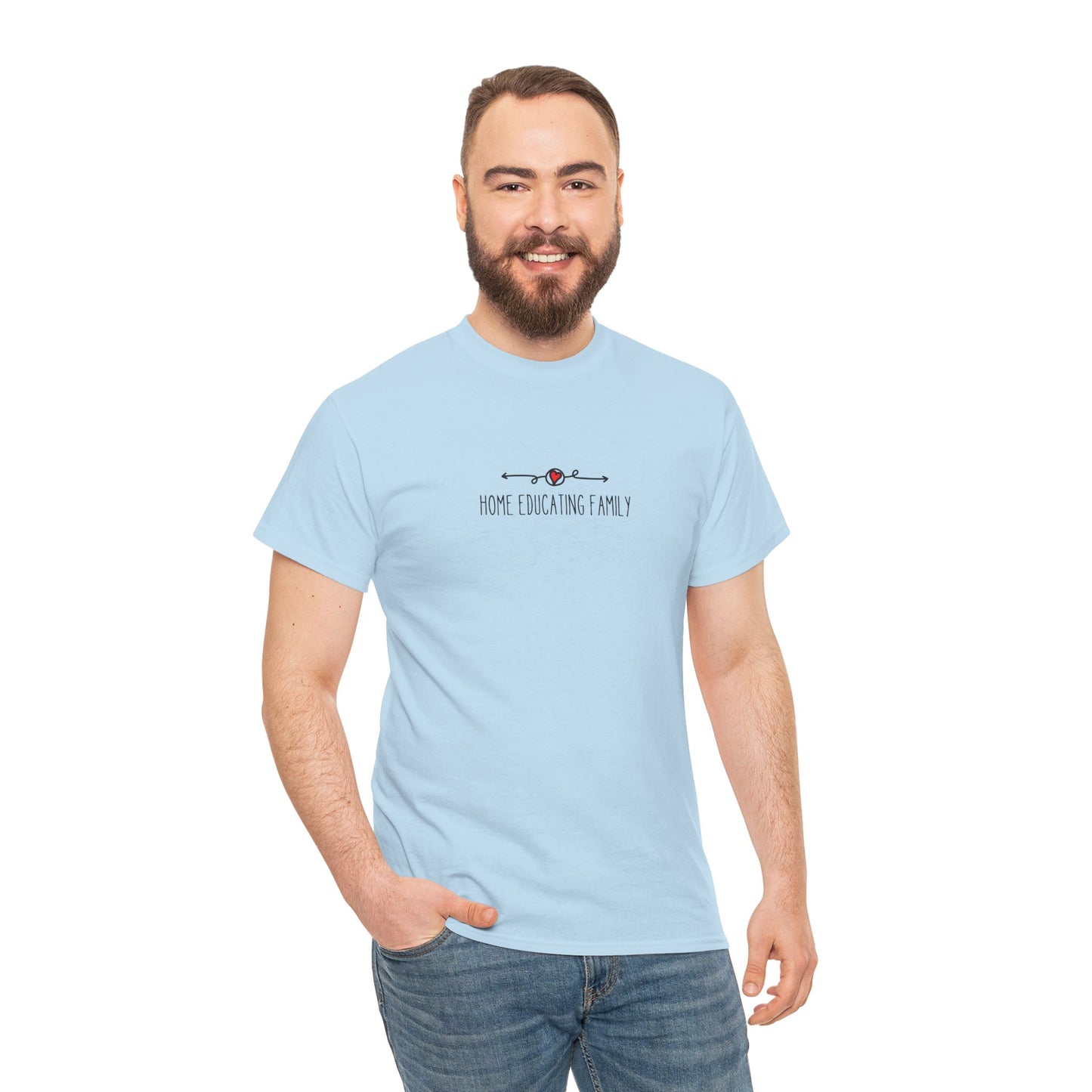 Unisex Heavy Cotton T-shirt - Home Educating Family - Thsirt For Home Educating Parents - Home Education