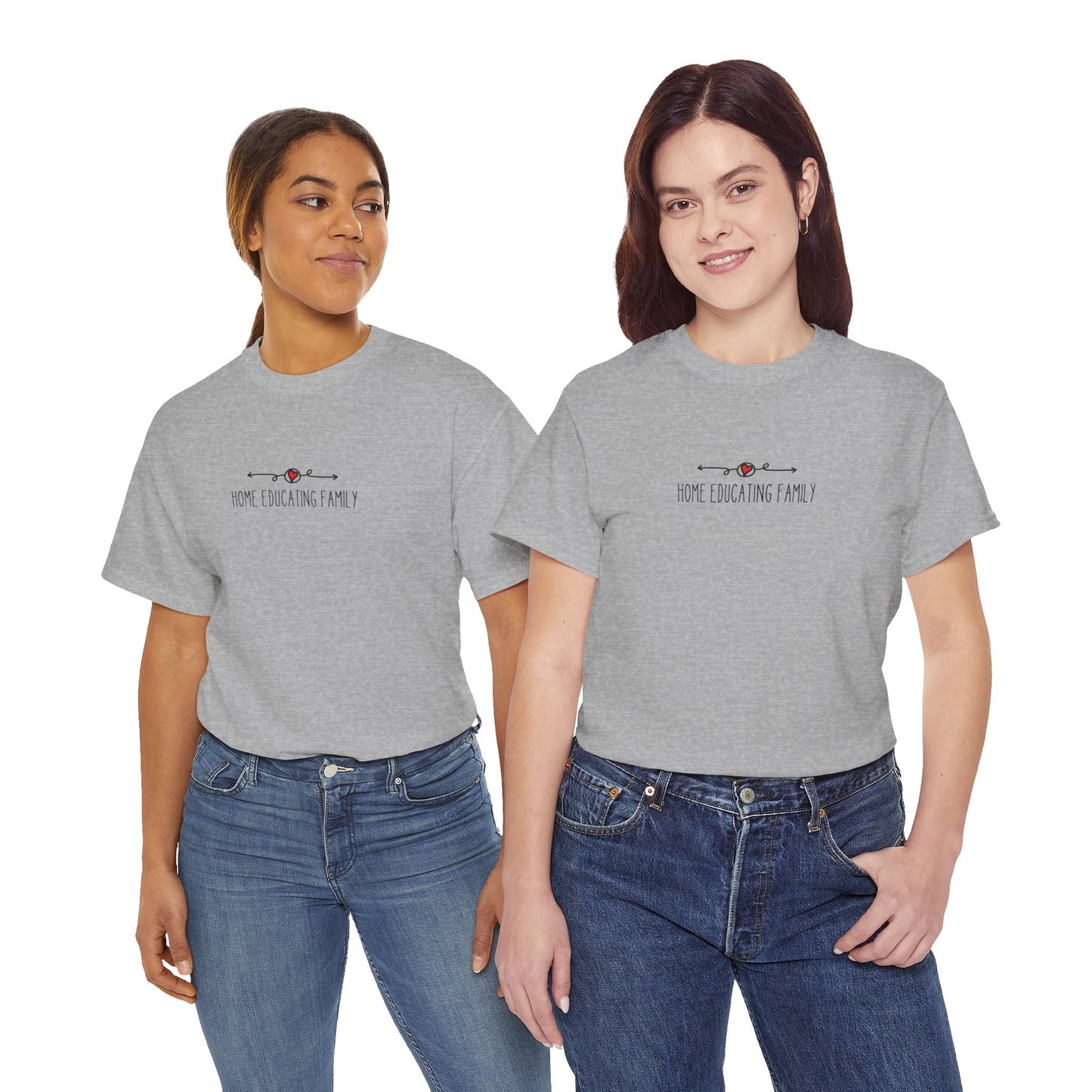 Unisex Heavy Cotton T-shirt - Home Educating Family - Thsirt For Home Educating Parents - Home Education