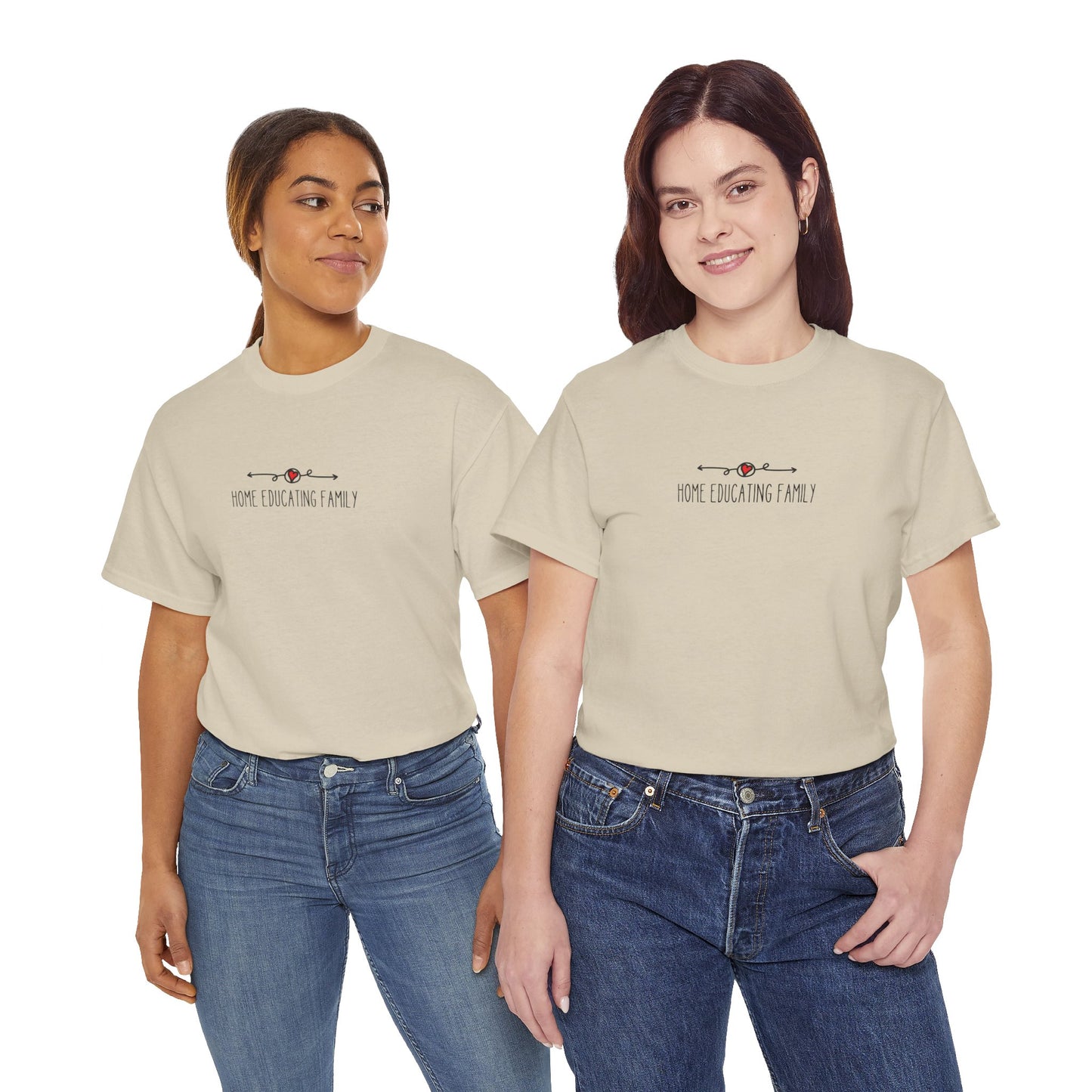 Unisex Heavy Cotton T-shirt - Home Educating Family - Thsirt For Home Educating Parents - Home Education