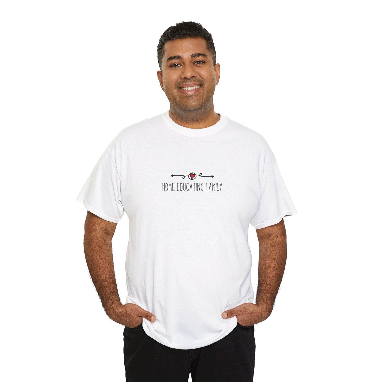 Unisex Heavy Cotton T-shirt - Home Educating Family - Thsirt For Home Educating Parents - Home Education
