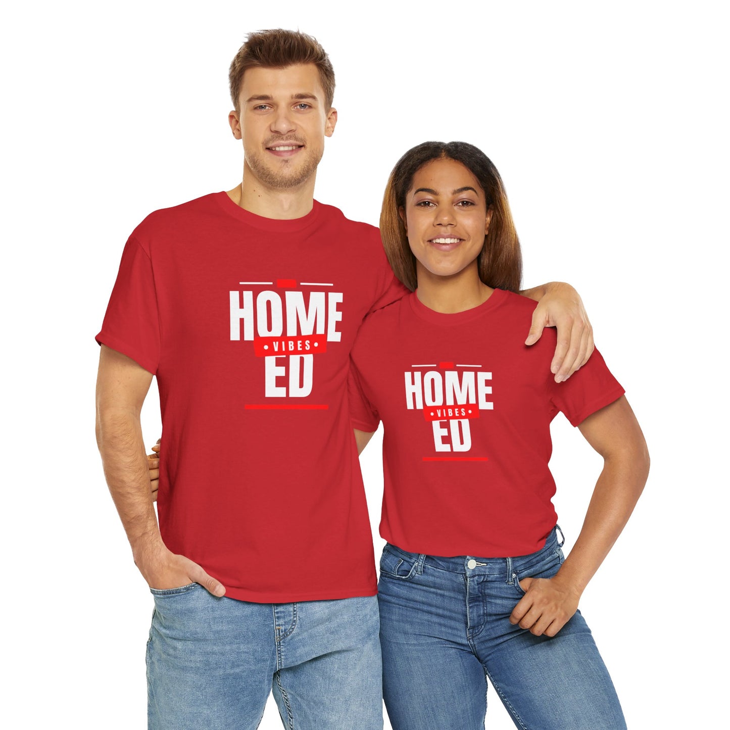 Unisex Heavy Cotton T-shirt - Home Ed Vibes - Tshirt For Home Educating Parents - Home Education Fashion