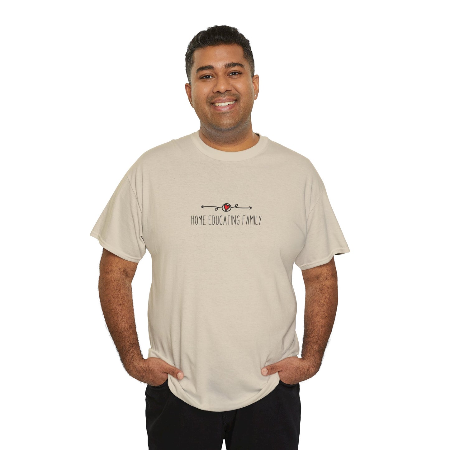 Unisex Heavy Cotton T-shirt - Home Educating Family - Thsirt For Home Educating Parents - Home Education