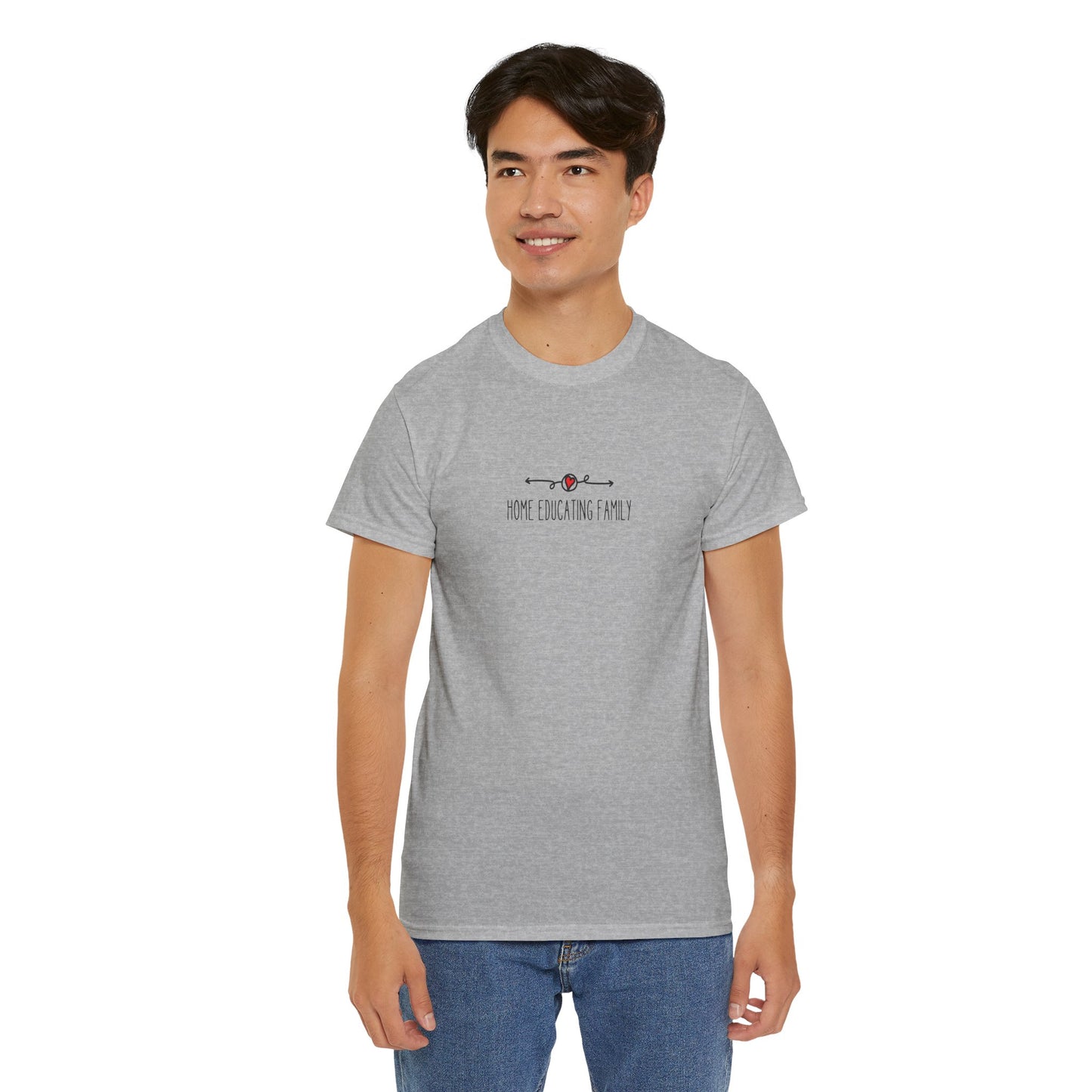 Unisex Heavy Cotton T-shirt - Home Educating Family - Thsirt For Home Educating Parents - Home Education