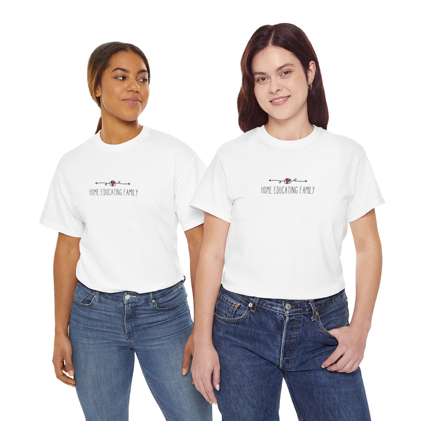 Unisex Heavy Cotton T-shirt - Home Educating Family - Thsirt For Home Educating Parents - Home Education