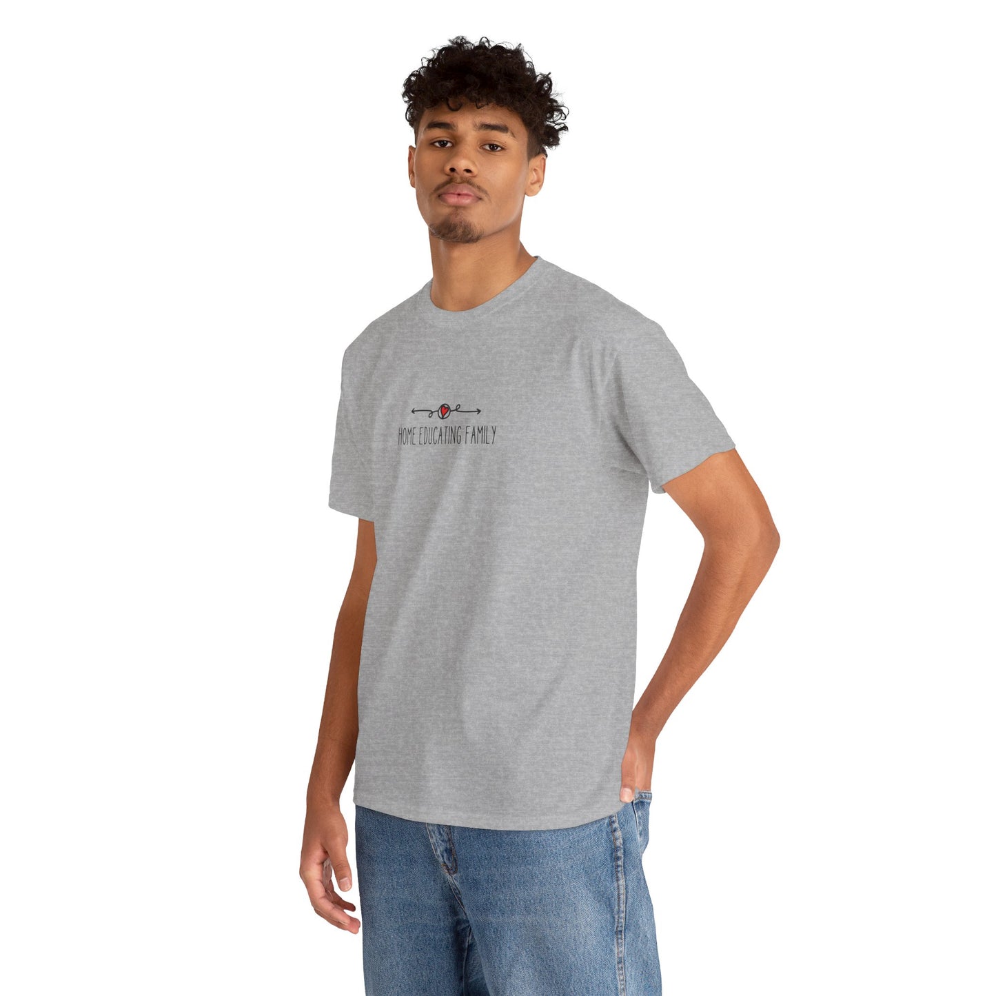 Unisex Heavy Cotton T-shirt - Home Educating Family - Thsirt For Home Educating Parents - Home Education