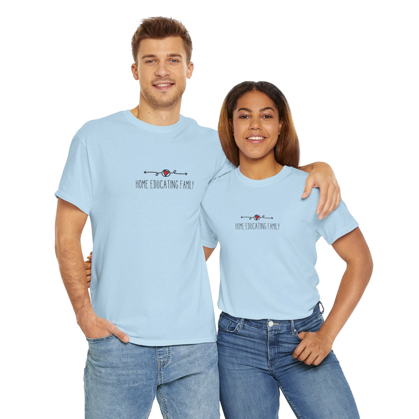 Unisex Heavy Cotton T-shirt - Home Educating Family - Thsirt For Home Educating Parents - Home Education