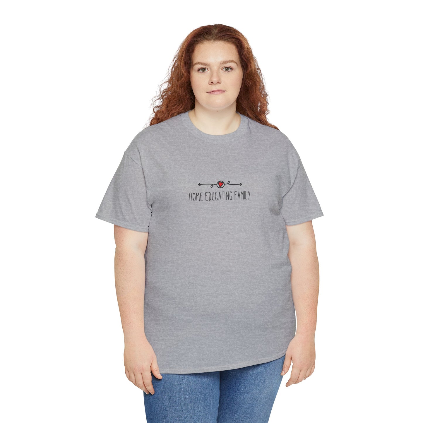 Unisex Heavy Cotton T-shirt - Home Educating Family - Thsirt For Home Educating Parents - Home Education