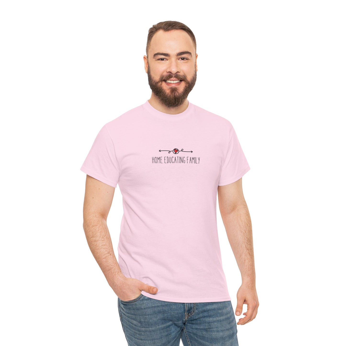 Unisex Heavy Cotton T-shirt - Home Educating Family - Thsirt For Home Educating Parents - Home Education