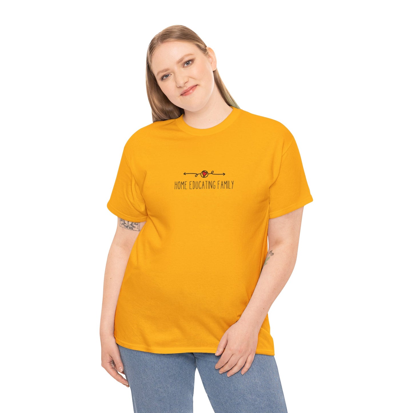 Unisex Heavy Cotton T-shirt - Home Educating Family - Thsirt For Home Educating Parents - Home Education