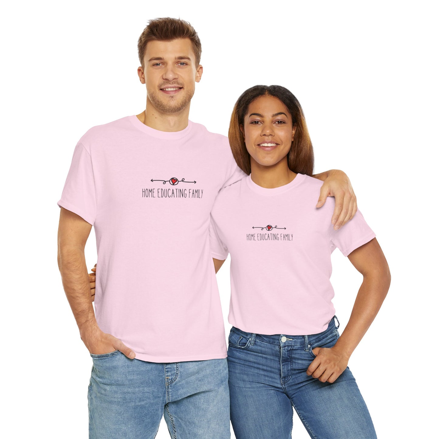 Unisex Heavy Cotton T-shirt - Home Educating Family - Thsirt For Home Educating Parents - Home Education