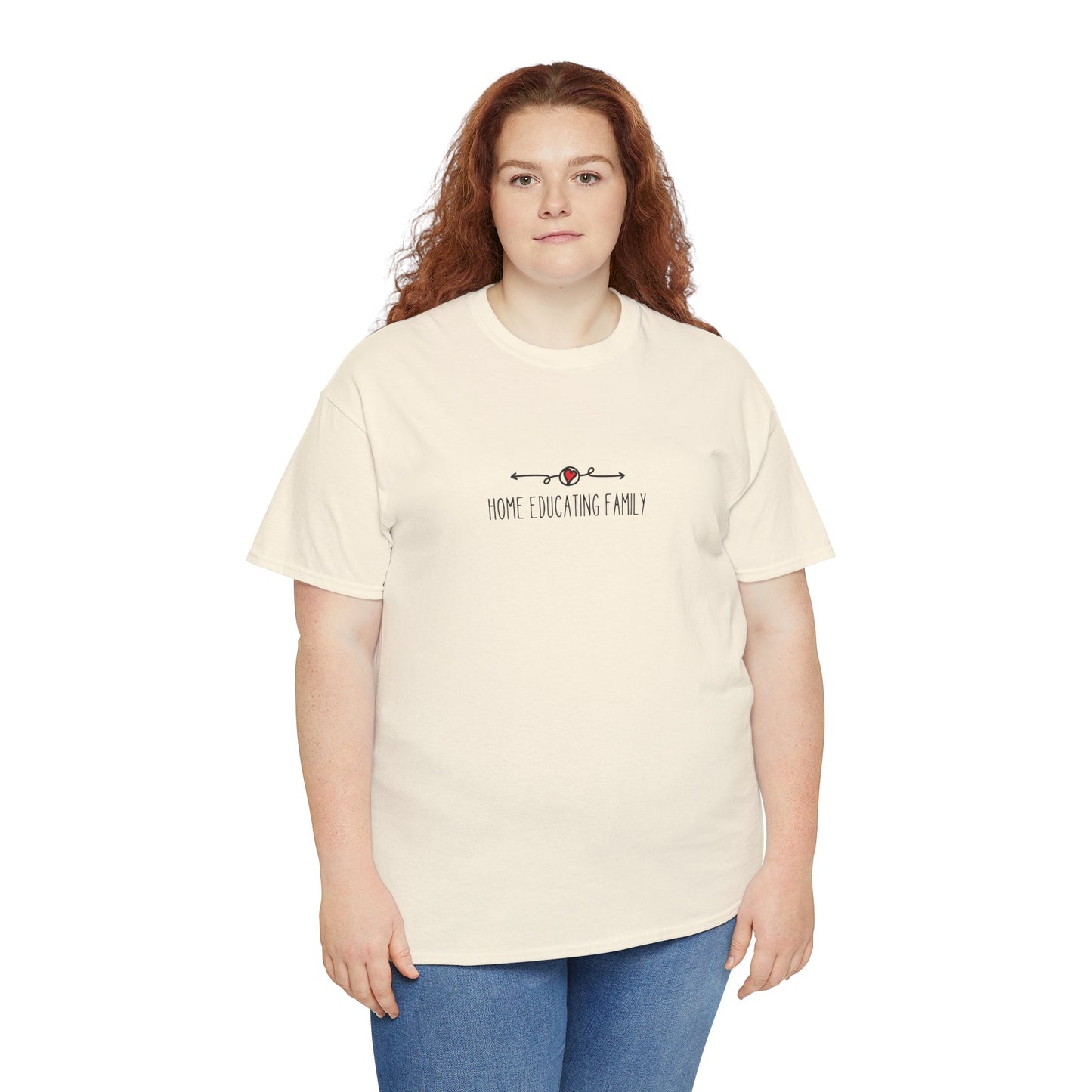 Unisex Heavy Cotton T-shirt - Home Educating Family - Thsirt For Home Educating Parents - Home Education