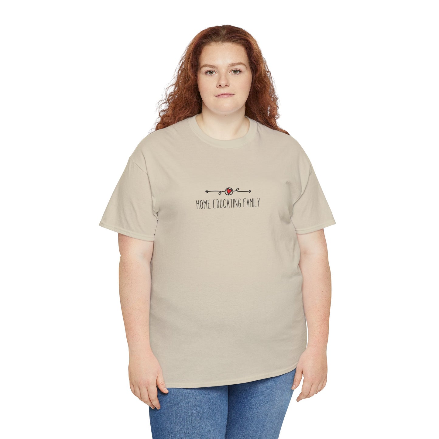 Unisex Heavy Cotton T-shirt - Home Educating Family - Thsirt For Home Educating Parents - Home Education