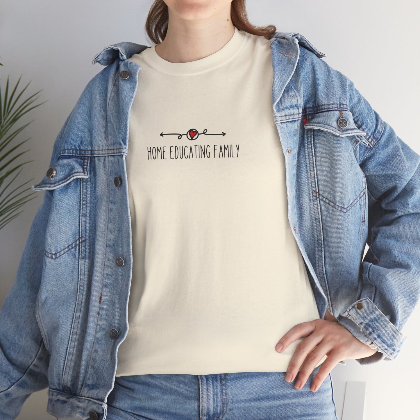 Unisex Heavy Cotton T-shirt - Home Educating Family - Thsirt For Home Educating Parents - Home Education