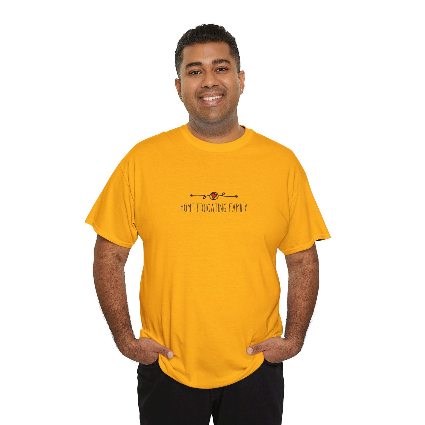 Unisex Heavy Cotton T-shirt - Home Educating Family - Thsirt For Home Educating Parents - Home Education