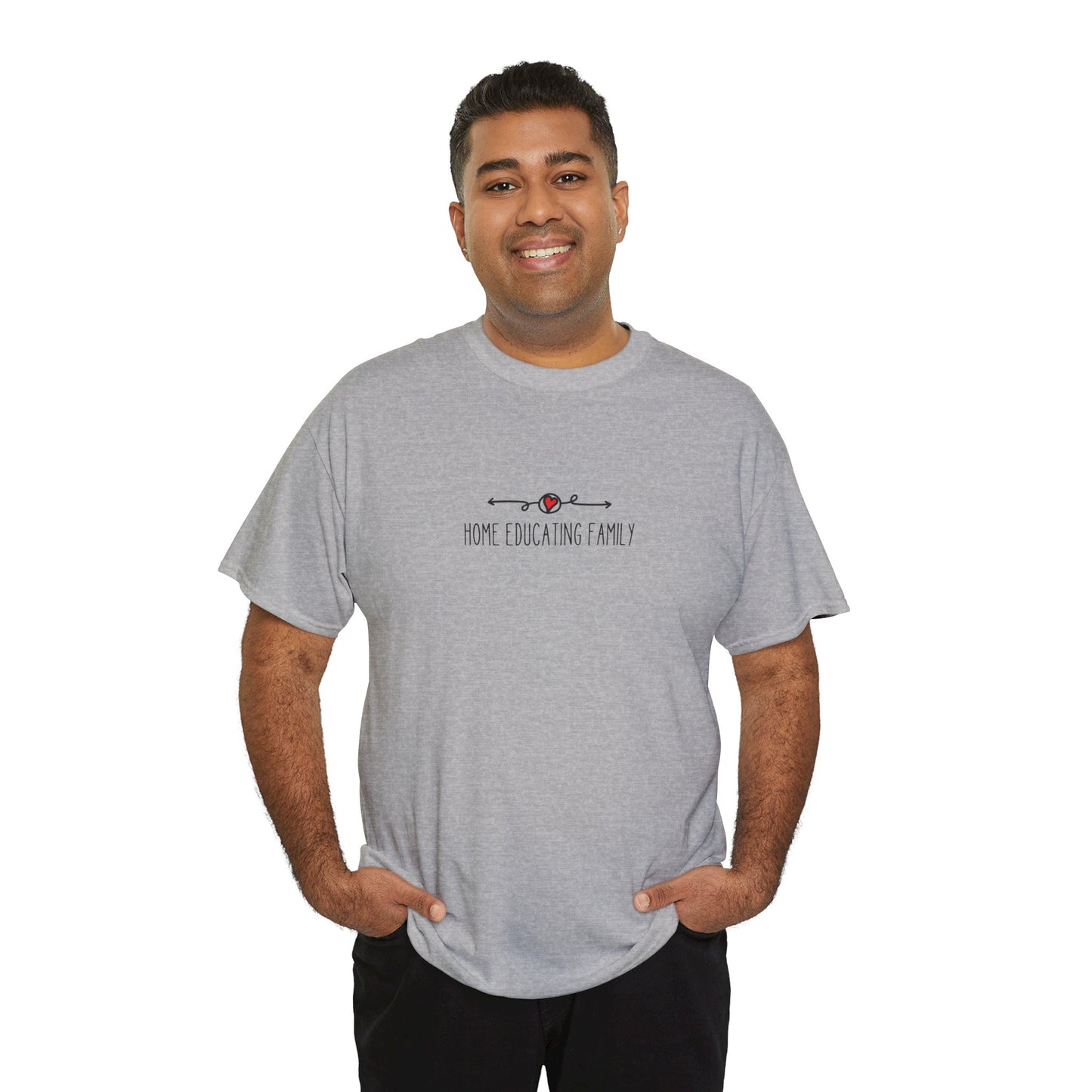 Unisex Heavy Cotton T-shirt - Home Educating Family - Thsirt For Home Educating Parents - Home Education