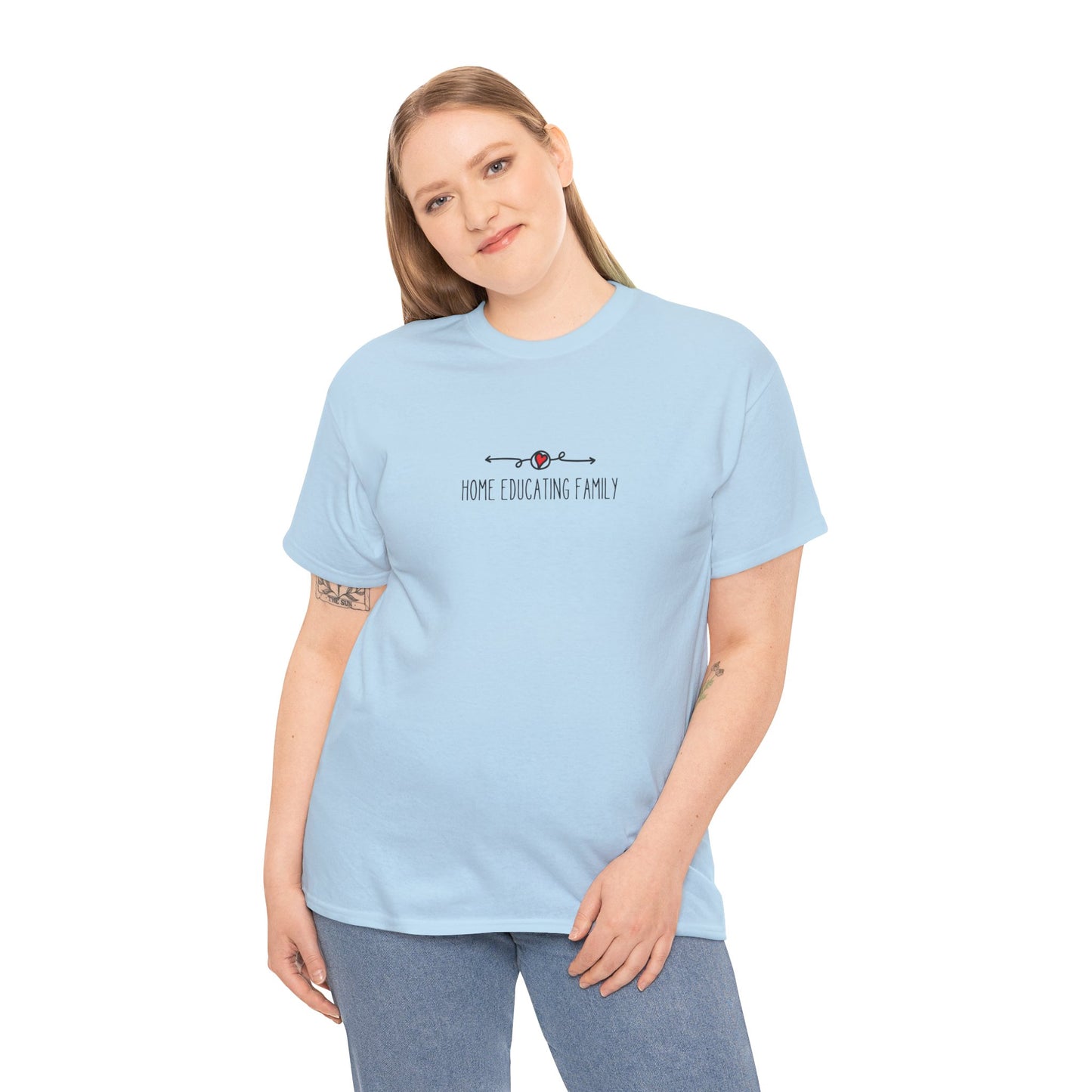 Unisex Heavy Cotton T-shirt - Home Educating Family - Thsirt For Home Educating Parents - Home Education