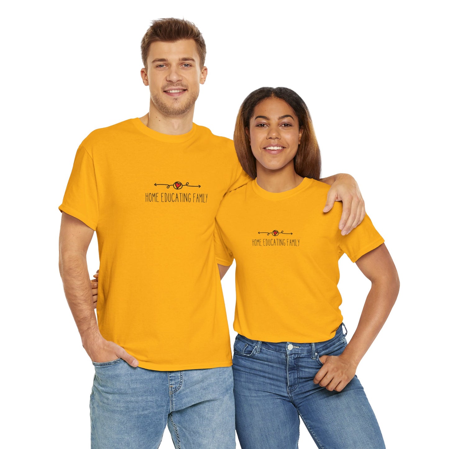 Unisex Heavy Cotton T-shirt - Home Educating Family - Thsirt For Home Educating Parents - Home Education