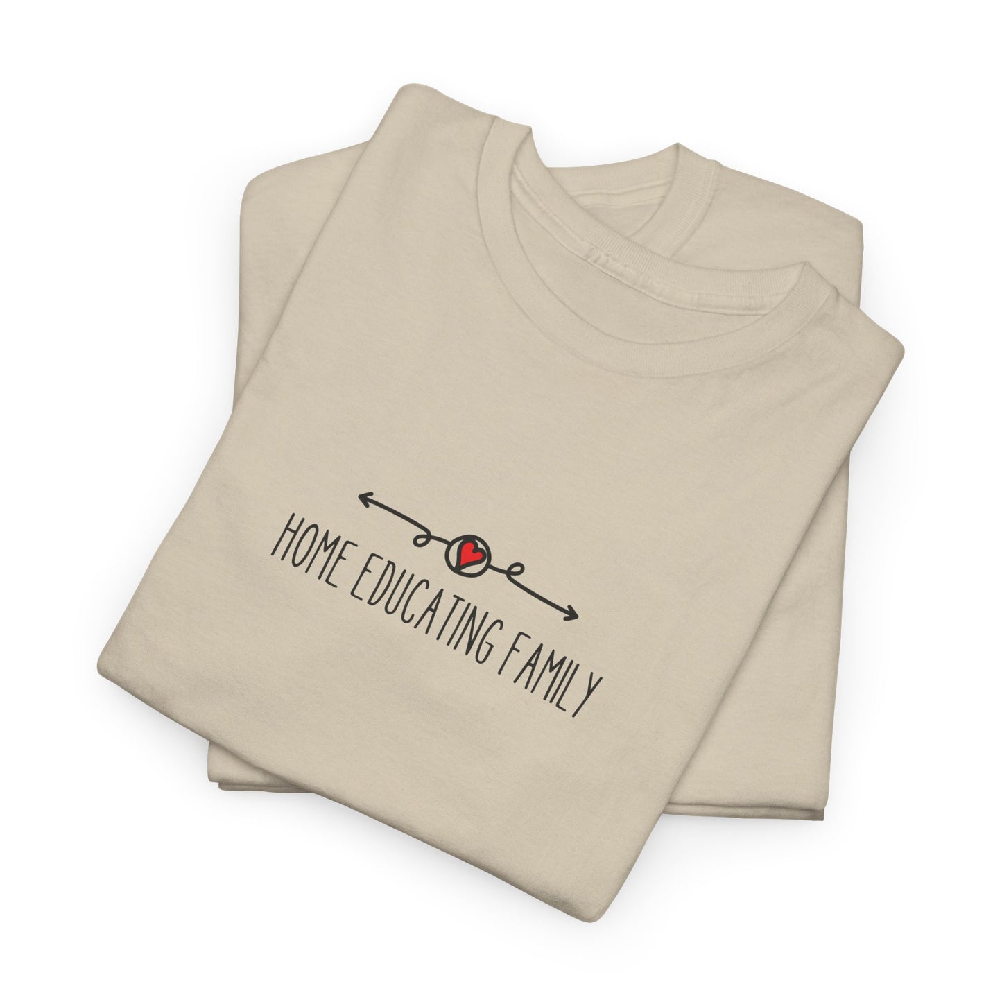 Unisex Heavy Cotton T-shirt - Home Educating Family - Thsirt For Home Educating Parents - Home Education