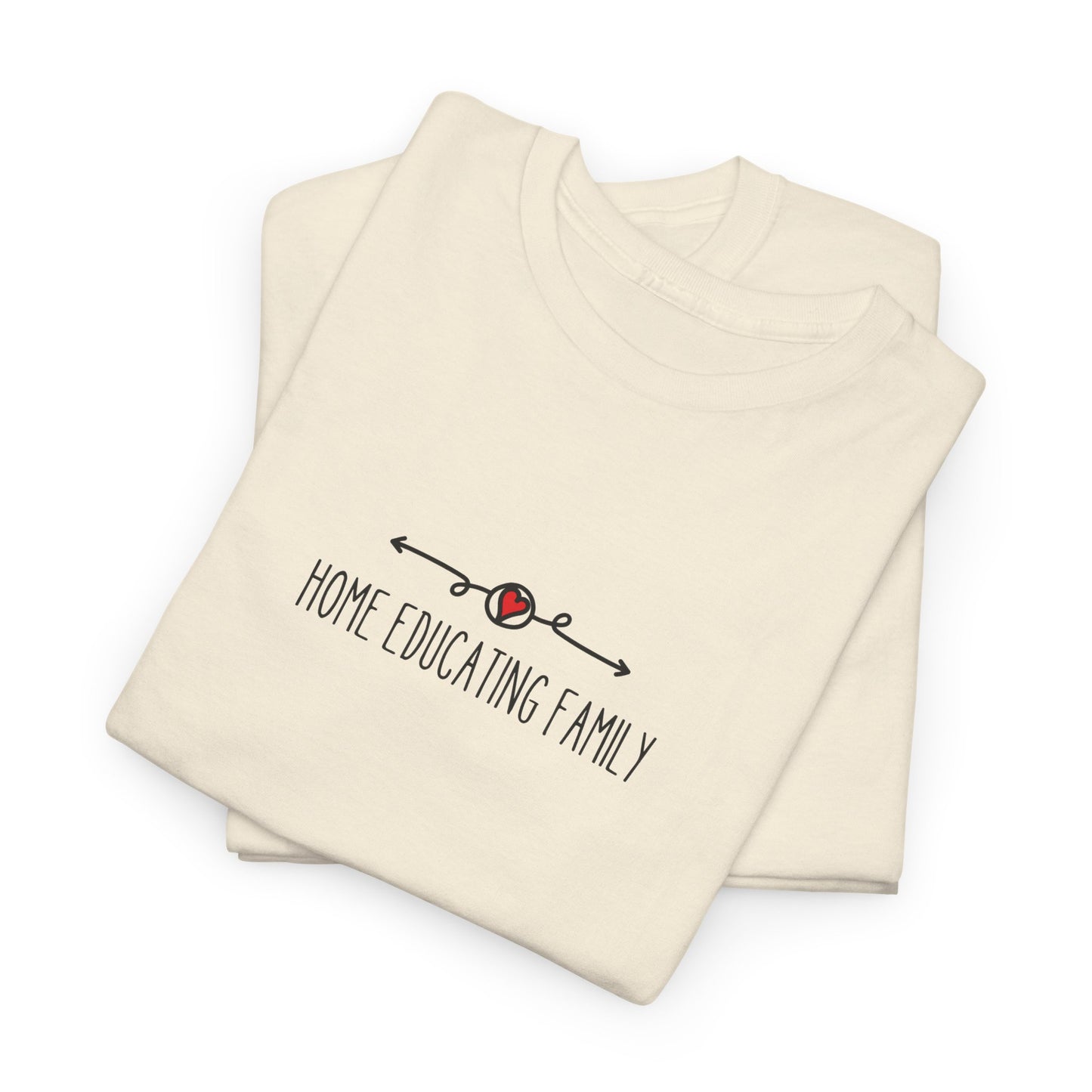 Unisex Heavy Cotton T-shirt - Home Educating Family - Thsirt For Home Educating Parents - Home Education