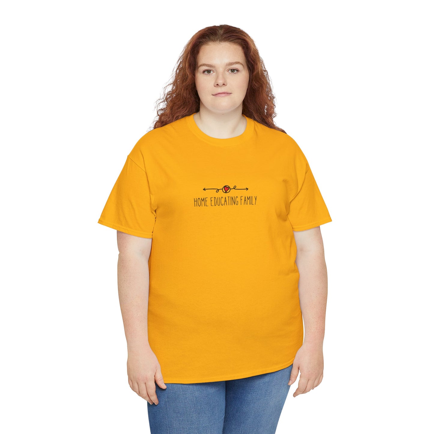Unisex Heavy Cotton T-shirt - Home Educating Family - Thsirt For Home Educating Parents - Home Education