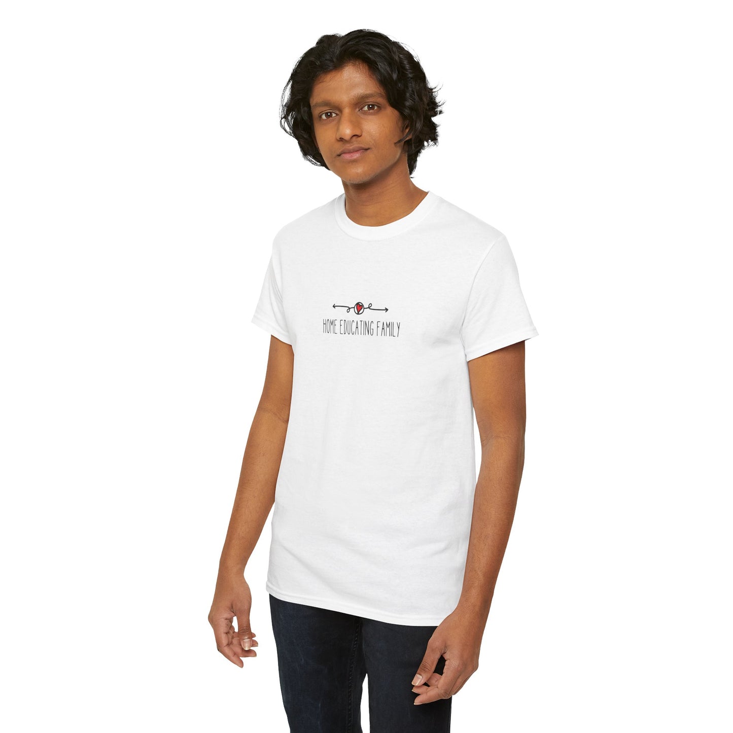 Unisex Heavy Cotton T-shirt - Home Educating Family - Thsirt For Home Educating Parents - Home Education