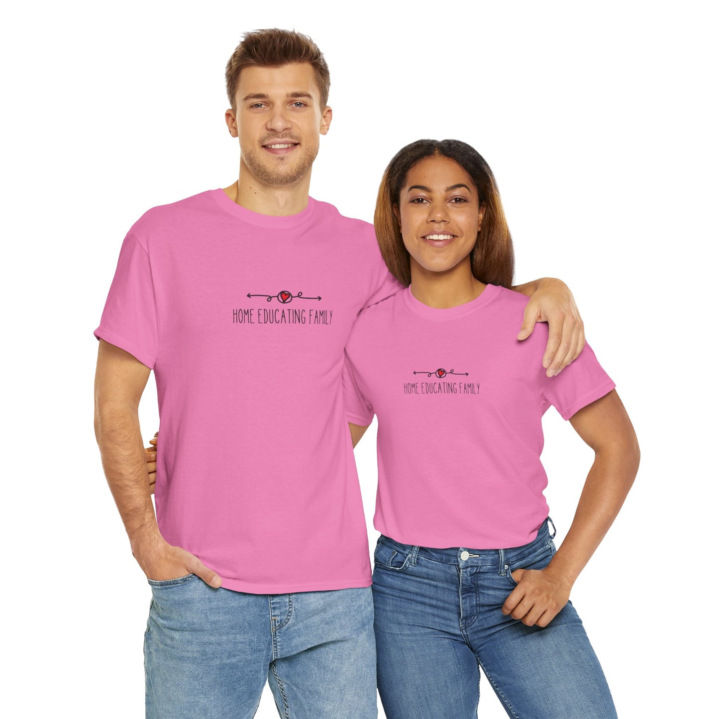 Unisex Heavy Cotton T-shirt - Home Educating Family - Thsirt For Home Educating Parents - Home Education