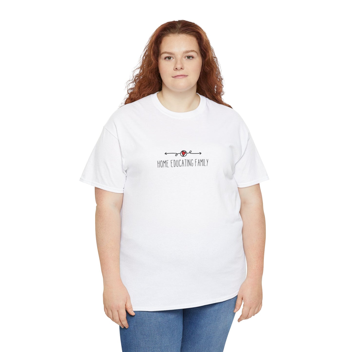 Unisex Heavy Cotton T-shirt - Home Educating Family - Thsirt For Home Educating Parents - Home Education