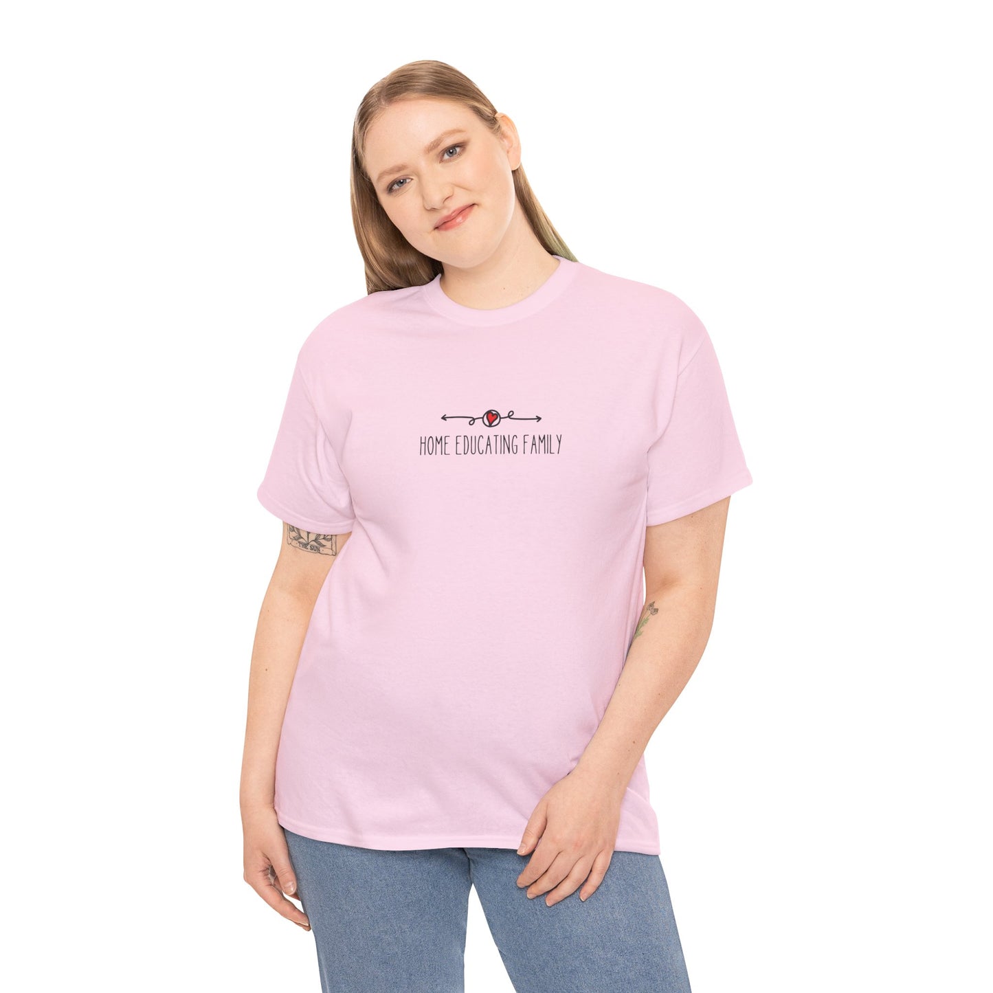 Unisex Heavy Cotton T-shirt - Home Educating Family - Thsirt For Home Educating Parents - Home Education