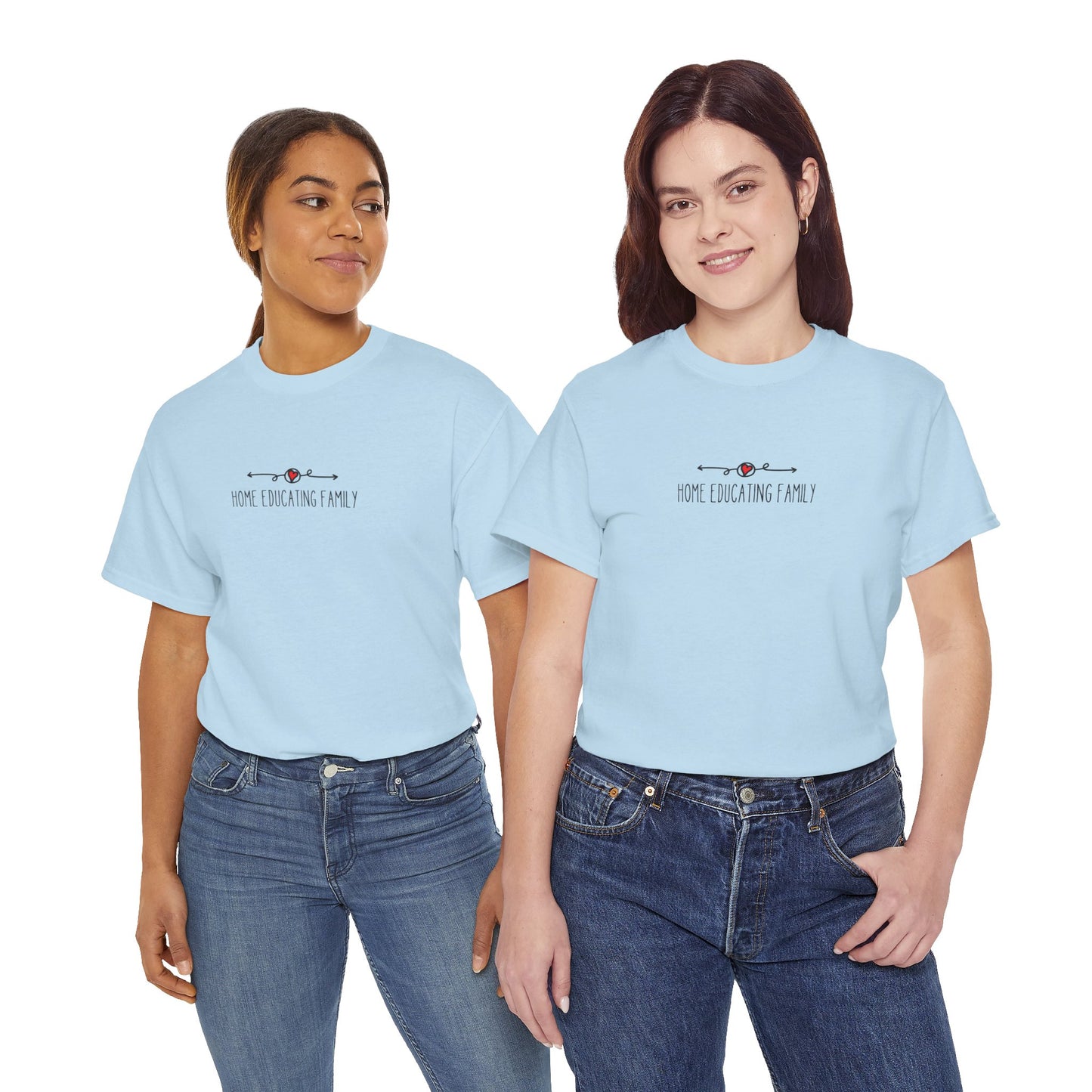 Unisex Heavy Cotton T-shirt - Home Educating Family - Thsirt For Home Educating Parents - Home Education