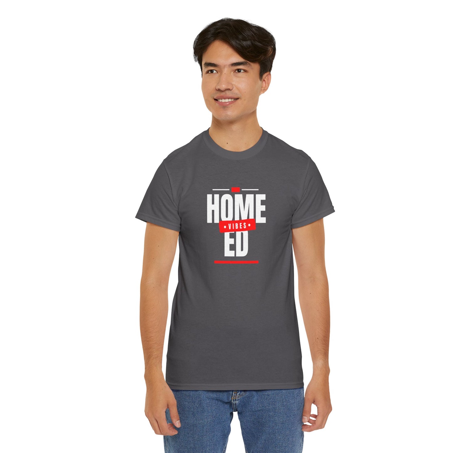 Unisex Heavy Cotton T-shirt - Home Ed Vibes - Tshirt For Home Educating Parents - Home Education Fashion