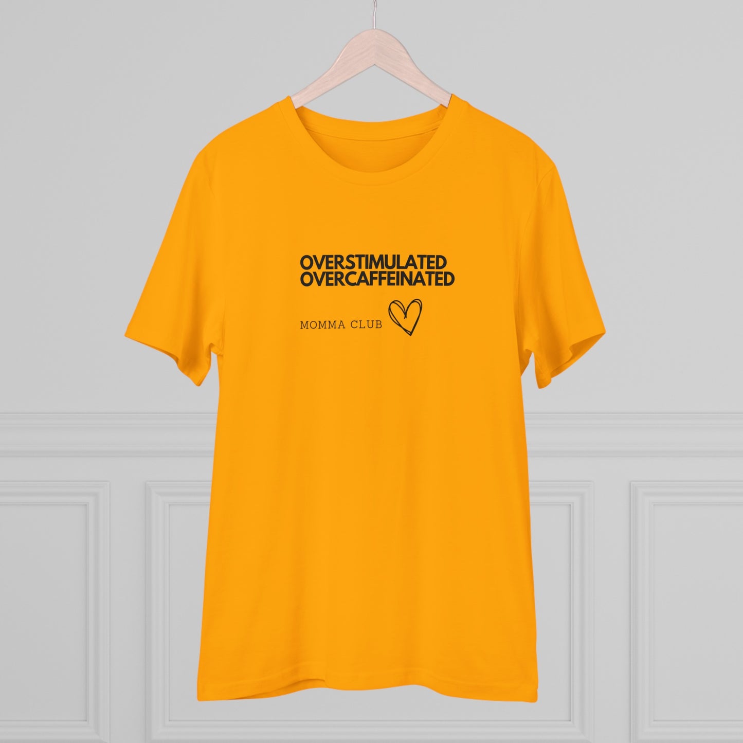 Women's Organic T-shirt - OVERSTIMULATED, OVERCAFFEINATED MOMMA CLUB, XS - 5XL