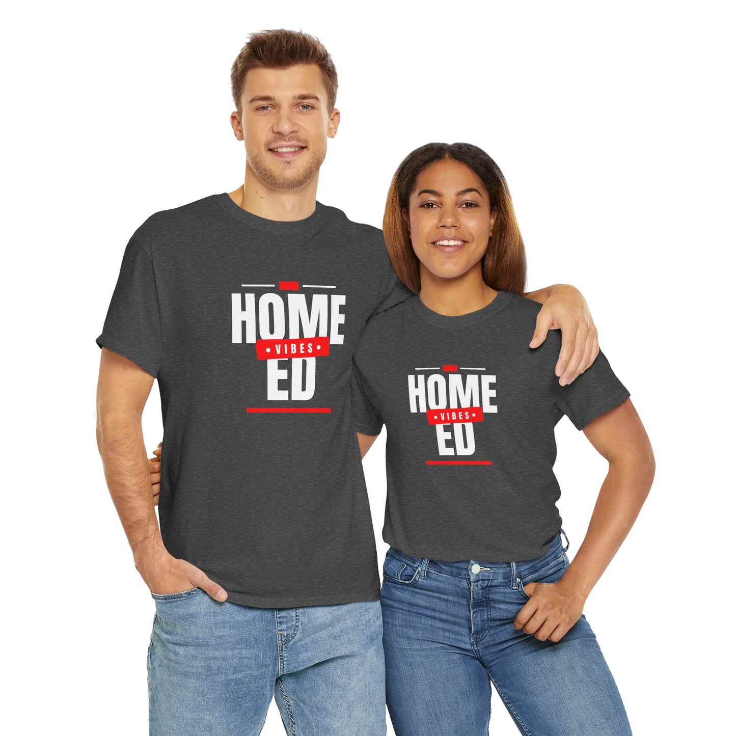 Unisex Heavy Cotton T-shirt - Home Ed Vibes - Tshirt For Home Educating Parents - Home Education Fashion