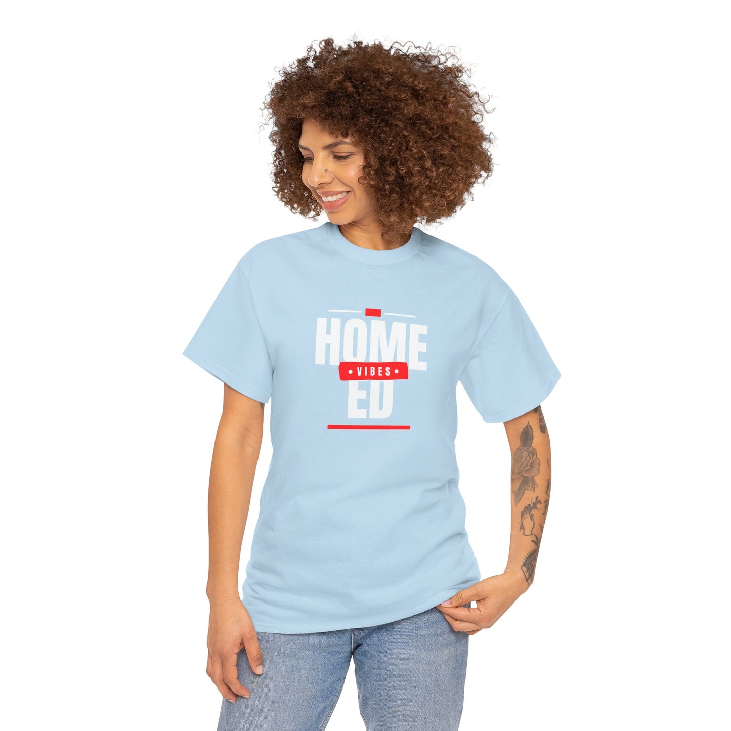 Unisex Heavy Cotton T-shirt - Home Ed Vibes - Tshirt For Home Educating Parents - Home Education Fashion