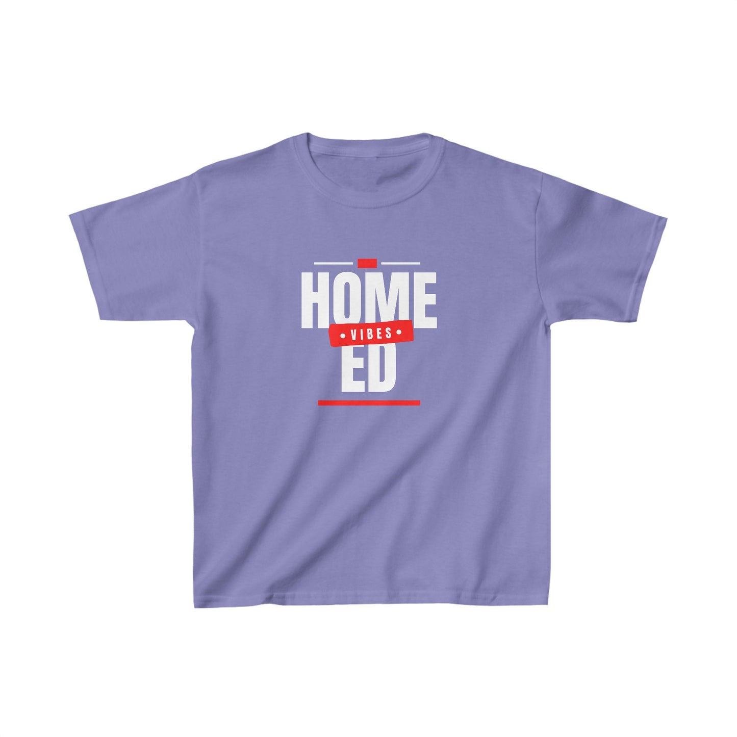 Kids Heavy Cotton™ T-shirt - Home Ed Vibes - Tshirt For Home Educated Kids - Home Education