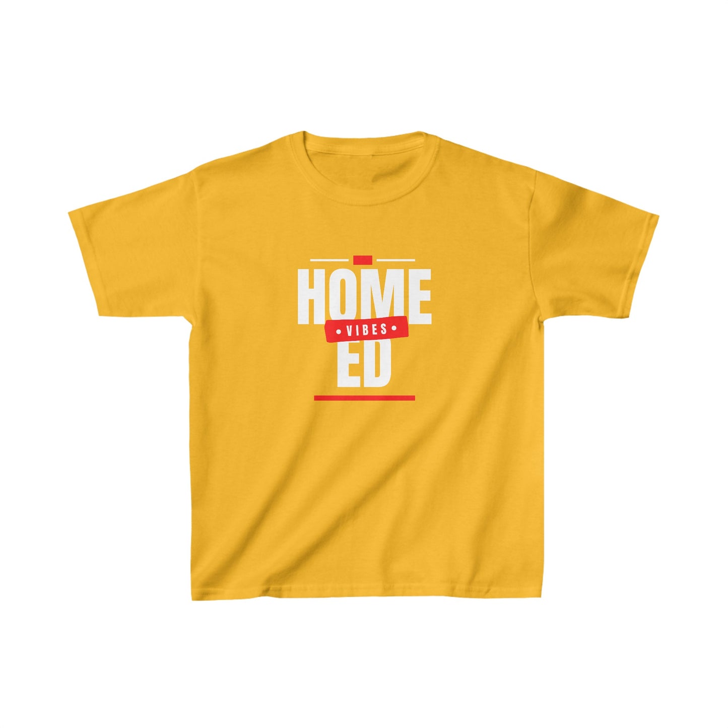 Kids Heavy Cotton™ T-shirt - Home Ed Vibes - Tshirt For Home Educated Kids - Home Education