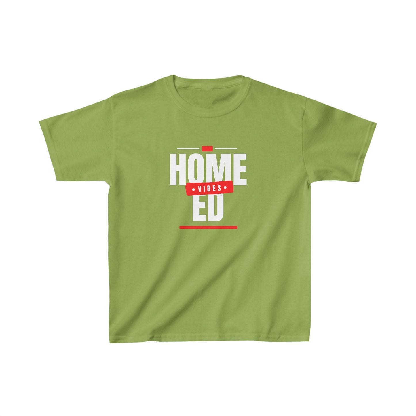 Kids Heavy Cotton™ T-shirt - Home Ed Vibes - Tshirt For Home Educated Kids - Home Education