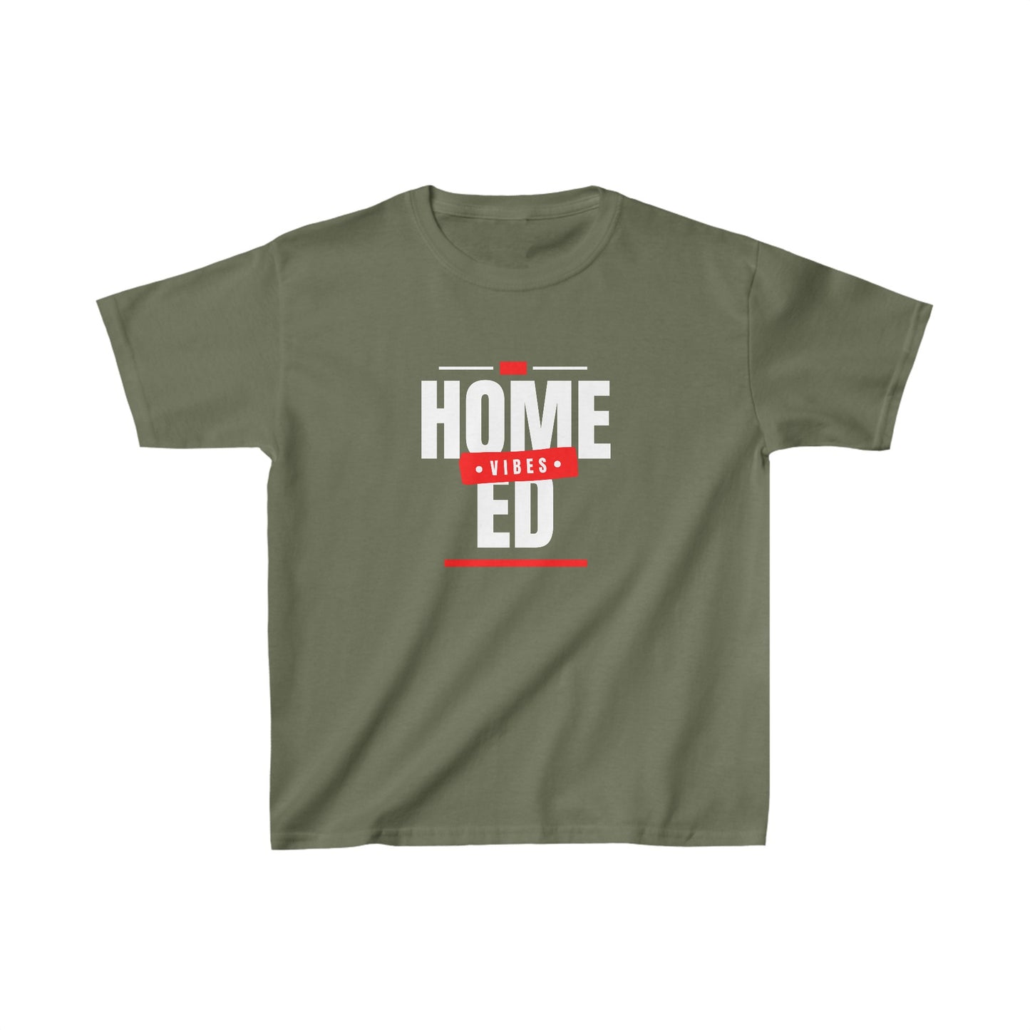 Kids Heavy Cotton™ T-shirt - Home Ed Vibes - Tshirt For Home Educated Kids - Home Education