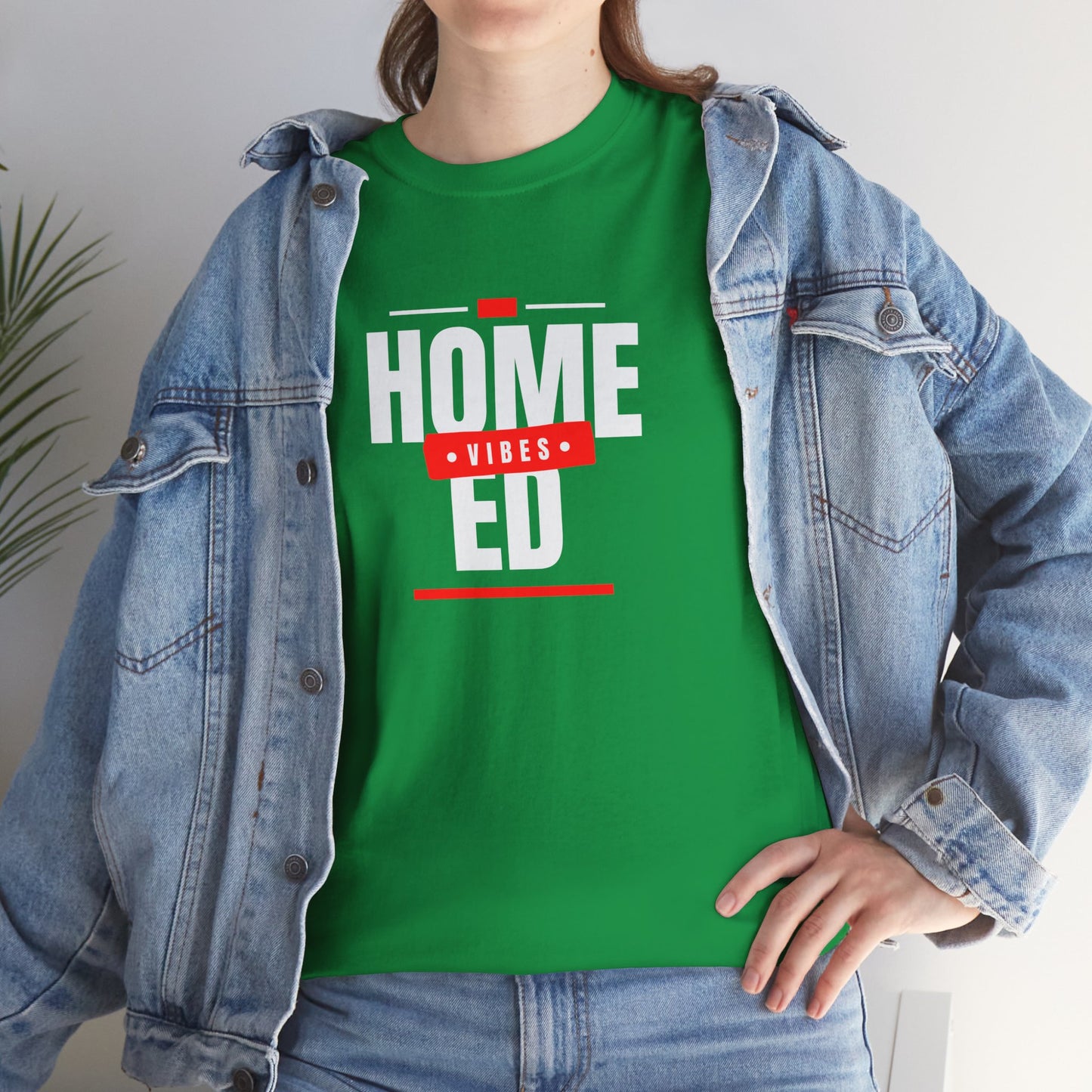 Unisex Heavy Cotton T-shirt - Home Ed Vibes - Tshirt For Home Educating Parents - Home Education Fashion