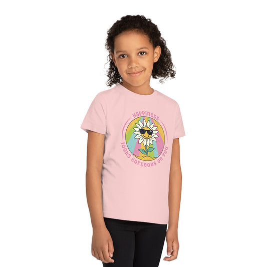 Kids' Eco Friendly T-Shirt - Happiness looks gorgeous on you