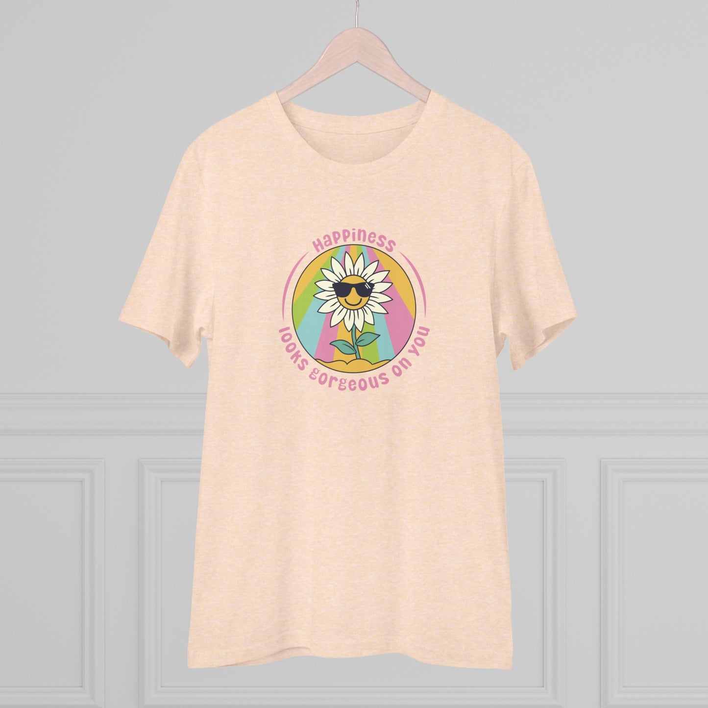 Unisex Organic T-shirt - Happiness looks gorgeous on you