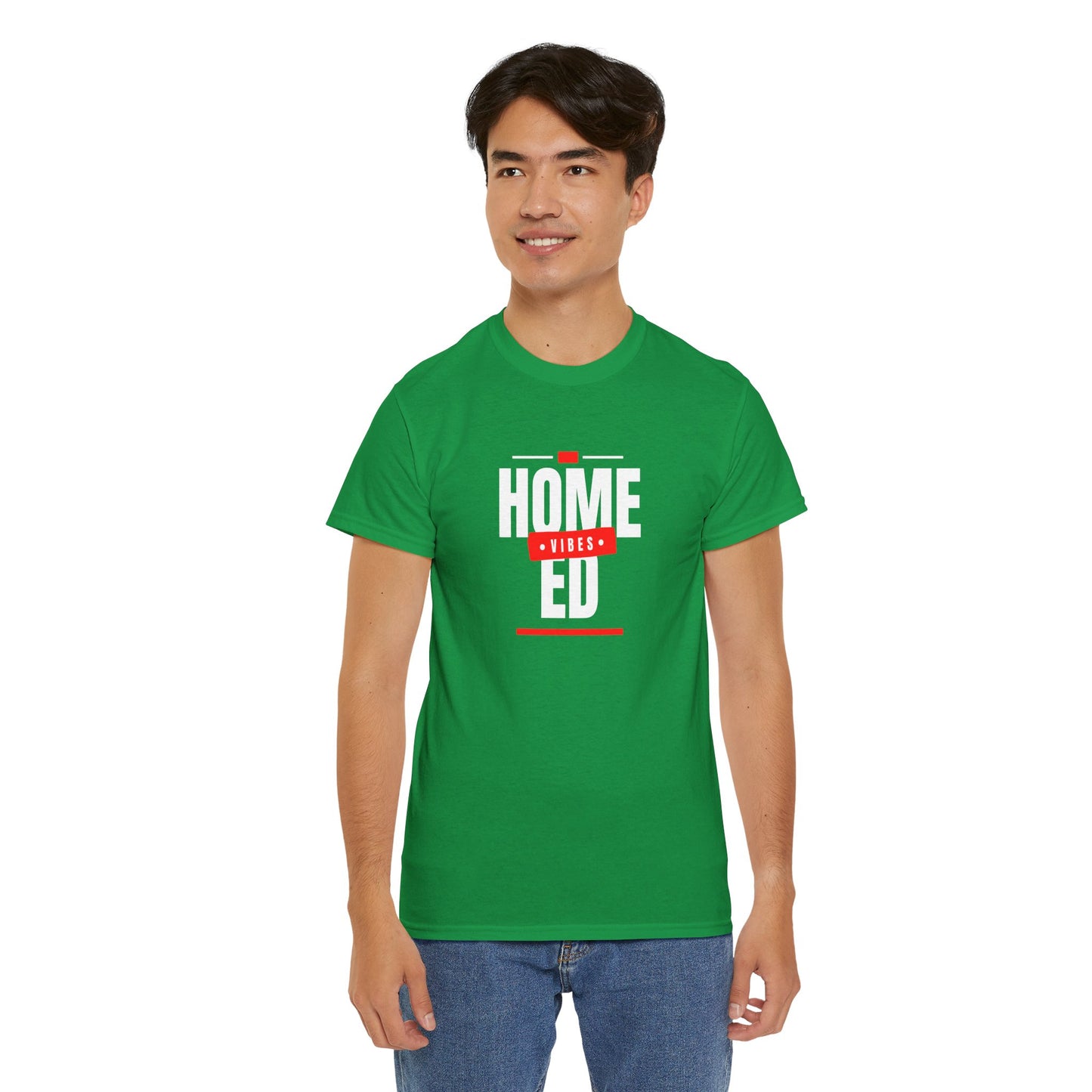 Unisex Heavy Cotton T-shirt - Home Ed Vibes - Tshirt For Home Educating Parents - Home Education Fashion