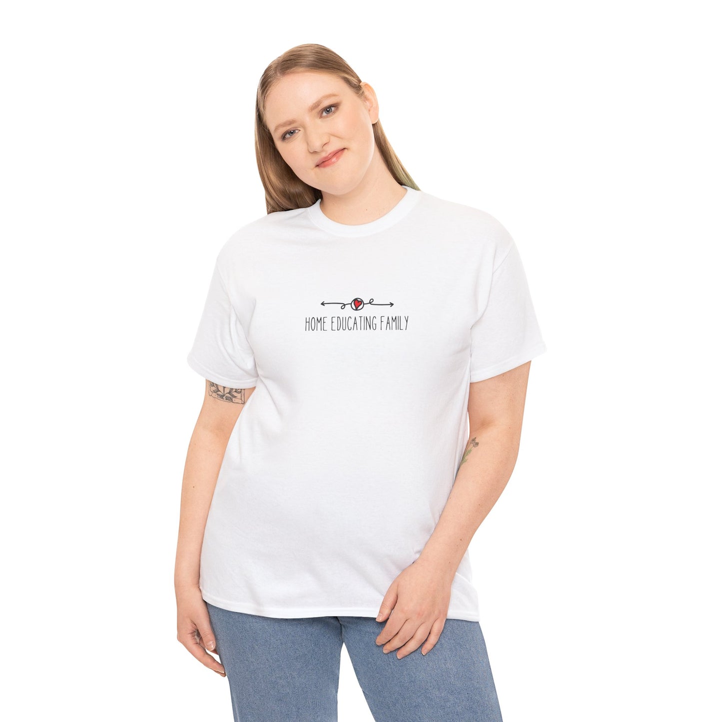 Unisex Heavy Cotton T-shirt - Home Educating Family - Thsirt For Home Educating Parents - Home Education